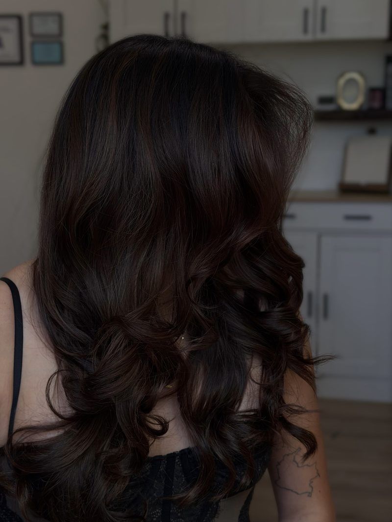 Dark brunette curls